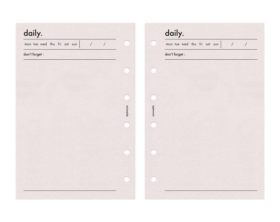 pocket-size-daily-planner-minimal-printable-insert-etsy