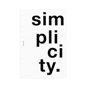 POCKET SIZE // SIMPLICITY Minimal Planner Dashboard Printable Insert // Pocket Planner Dashboard // Printable // Minimal Dashboard Insert