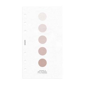 ROZMIAR OSOBISTY // PALETA Kropki Minimalistyczny planer Panel do druku // Minimalistyczne wkładki do planera do druku Panel do druku // Ombre // Dusty Rose