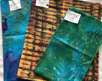 Tie Dye Fabric Remnant Bundle (971A)