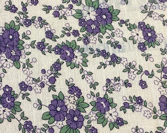Flower Feedsack with CO. Logo Visible - Opened - 34" W x 42"L - NOT Reproduction (961A)