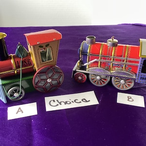 Choice Hallmark Train Ornaments - Vintage - 1986 (130A) OR 1984 (131B)