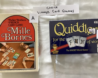 Choice - Vintage Card Games - Busy Bee or Mille Bornes or Quiddler