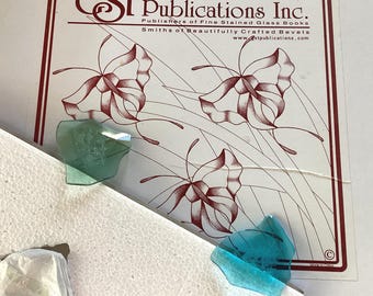 Beveled Stained Glass Kit- Butterflies -  CST Publication Inc. GST-113C - (793A)