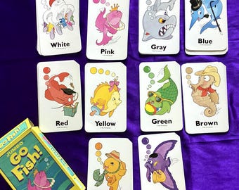 Jumbo Go Fish Playing Cards - 1992- Parker Brothers- Rare (802A)