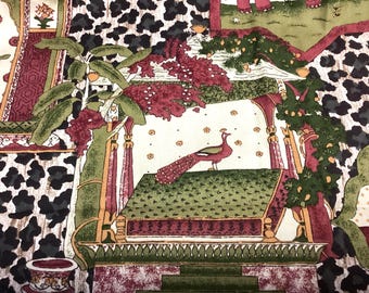 Upholstery Fabric - Animal Print - Portfolio Textiles  - Indian Palace - Teflon - One Yard x 54"W  (#1057)