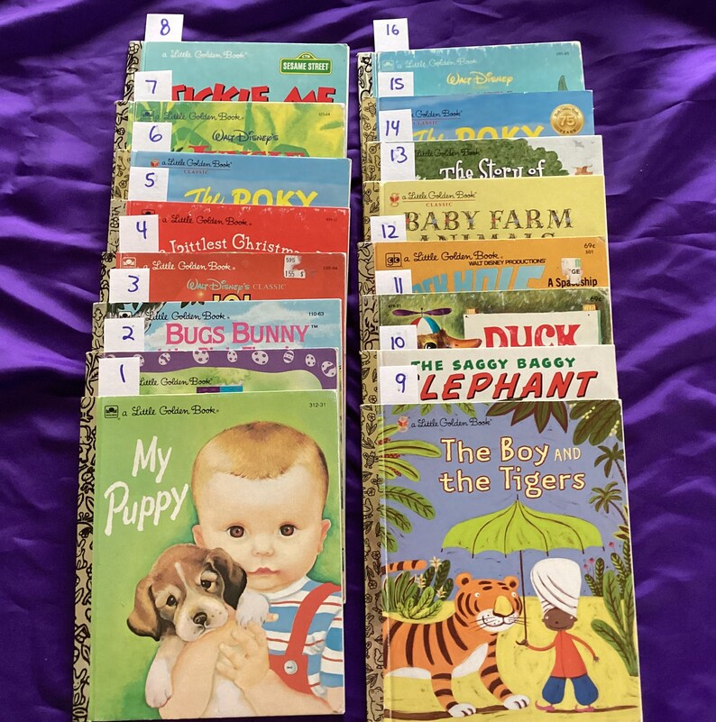 Assorted Vintage Golden Books Etsy