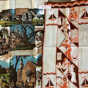 Choice Vintage Tea Towels - Hand Towels - Souvenir Tea Towel