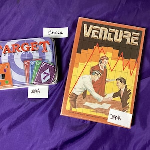 Choice-  Target Or Venture Card Game- Vintage
