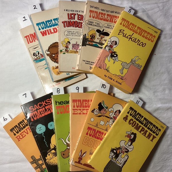 Tumbleweed Comic Books- Choice - 1960's-1980's