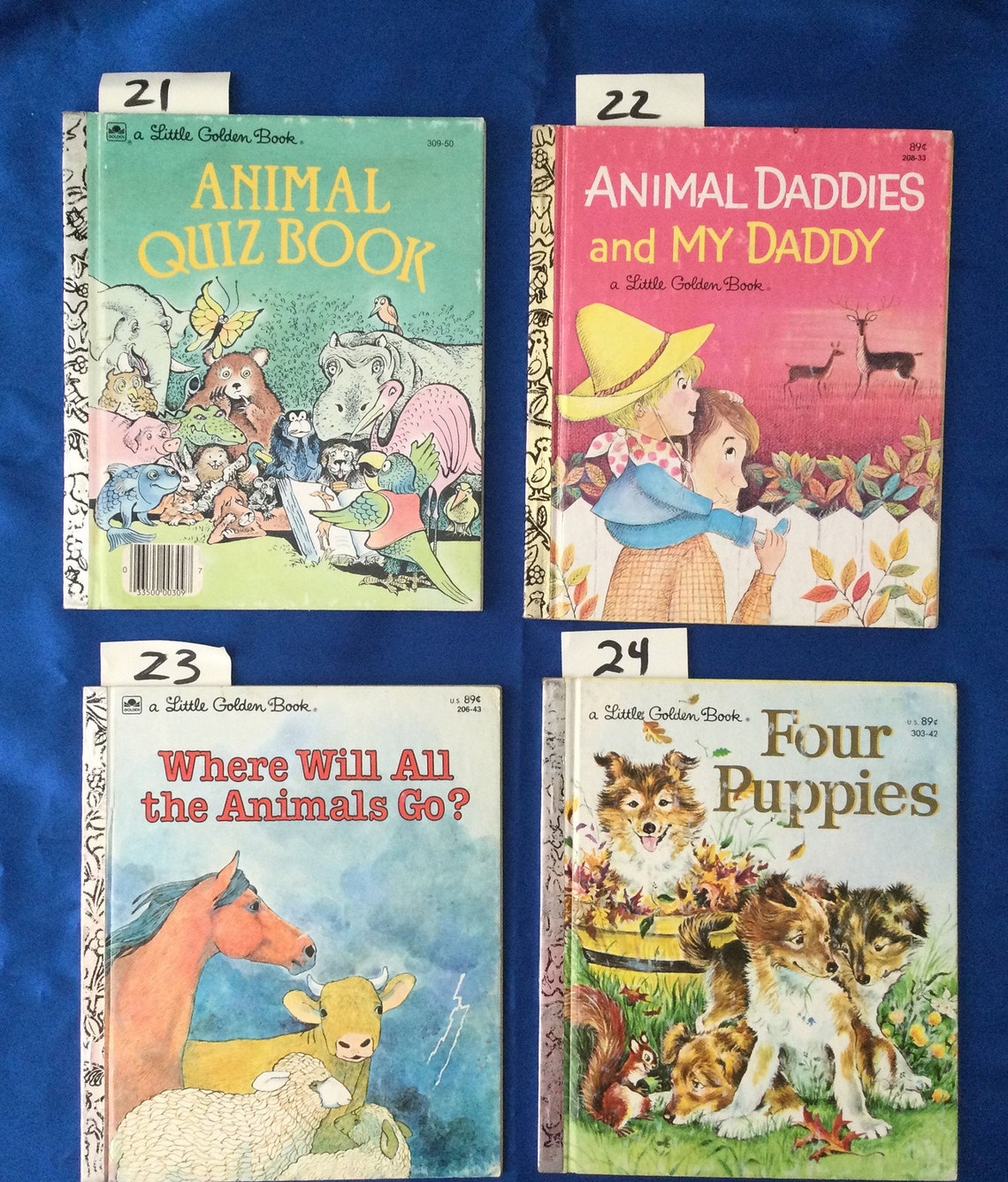 Animal Little Golden Books Children Vintage Select One Etsy