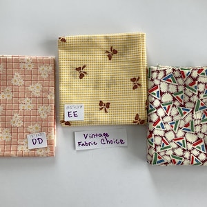 Choice of Vintage Fabric Remnants