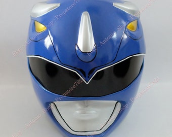 Blauwe Ranger-helm Cosplay MMPR Halloween-kostuum Prop