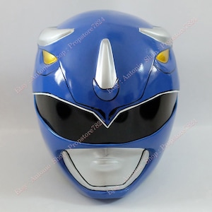 Blauer Waldläufer Helm Cosplay MMPR Halloween Kostüm Prop