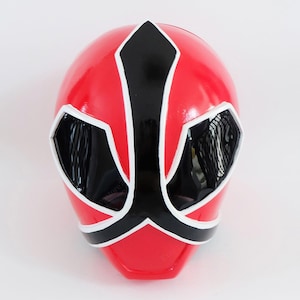Red Samurai Sentai Shinkenger Helmet Cosplay Halloween Costume Mask Prop
