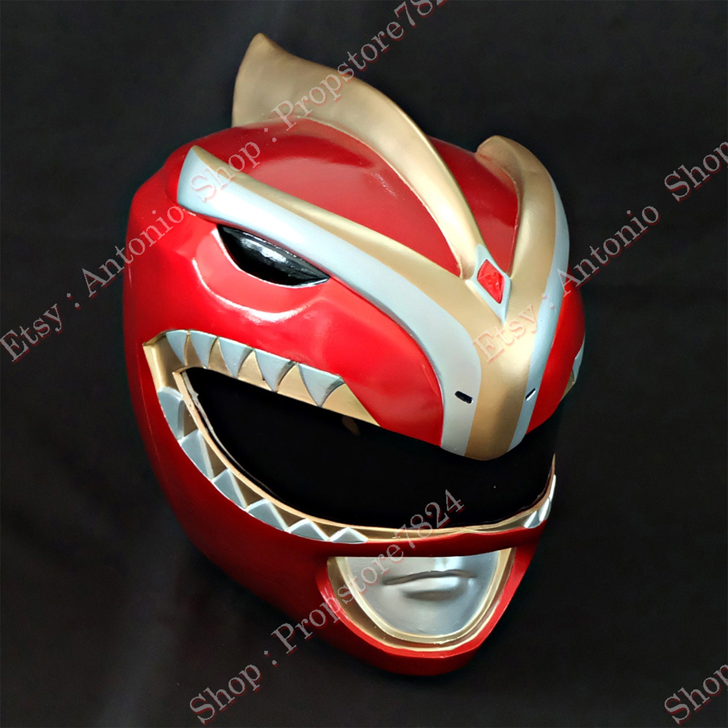 Red Ranger Bat in the Sun Helmet Cosplay MMPR Halloween - Etsy