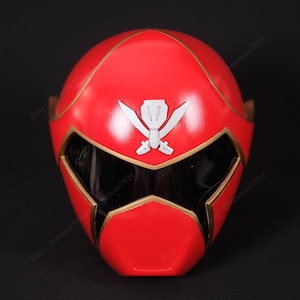 Red Gokaiger Helmet Cosplay MMPR Halloween Costume Prop