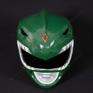 Grüner Waldläufer Helm Cosplay MMPR Halloween Kostüm Prop
