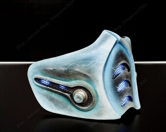 Sub Zero Mask Halloween Costume Mortal Kombat Cosplay Airsoft Suit Movie Prop VI40