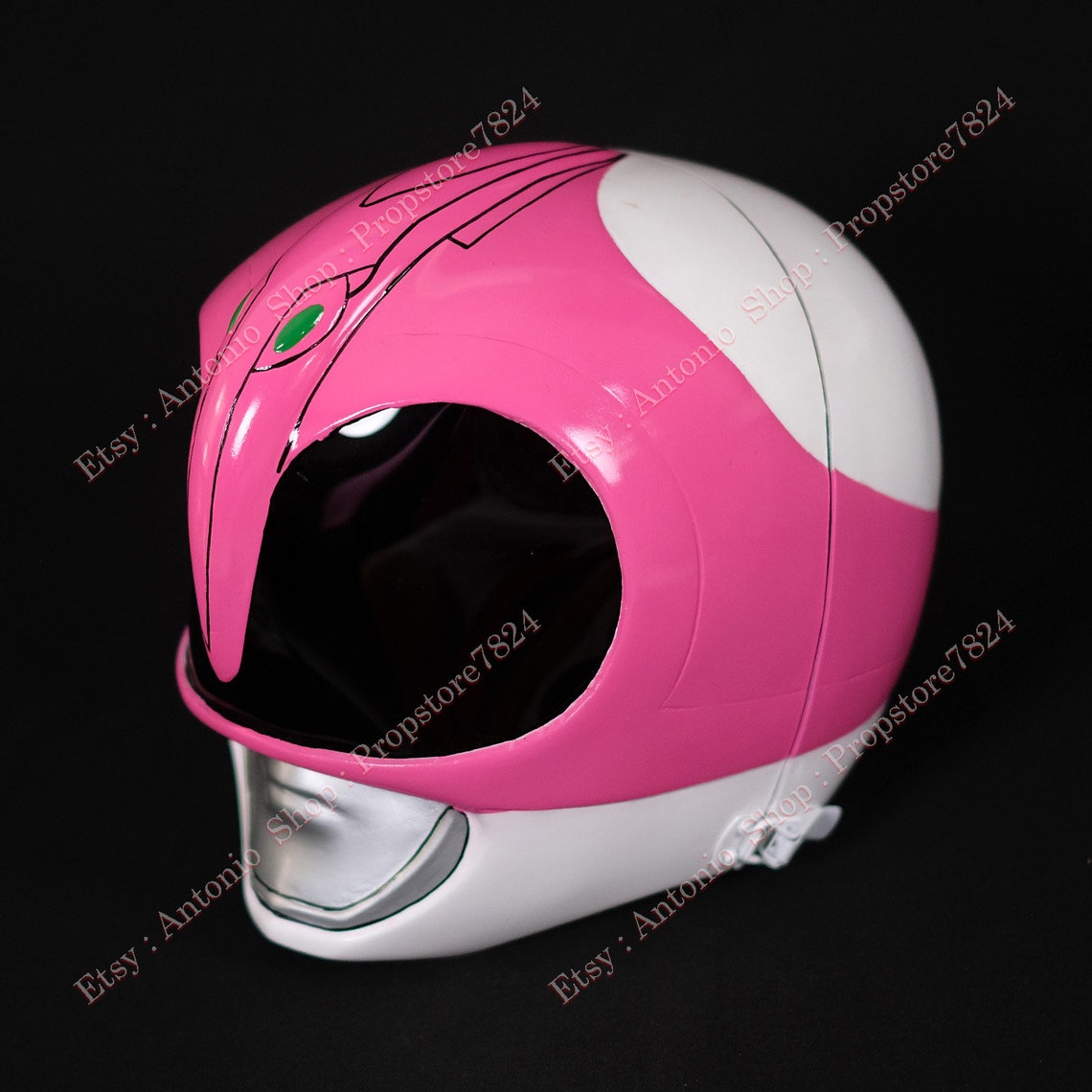 Pink Ranger Helmet Cosplay MMPR Halloween Costume - Etsy