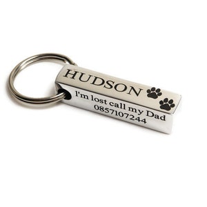 Microchip Dog Tag, Personalised Dog ID Tag, Engraved Dog Tag, Microchipped Dog Tag, Cat Tag, Dog Name Tag, ID Tags for Dogs, Custom Dog Tag