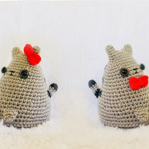 Amigurumi cat Pusheen Handmade Crochet Plush Doll  Children's Toy Birthday gift