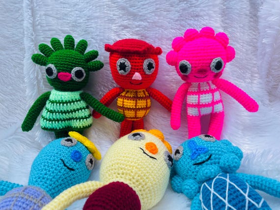 Crochet Noodle Blossom Cheesy Kernel Broccoli Jelly Pompom