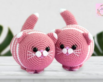 Crochet kitty Amigurumi cat Stuffed puppy toy Crochet animals Gift for cat lovers