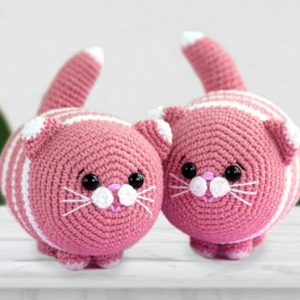 Crochet kitty Amigurumi cat Stuffed puppy toy Crochet animals Gift for cat lovers