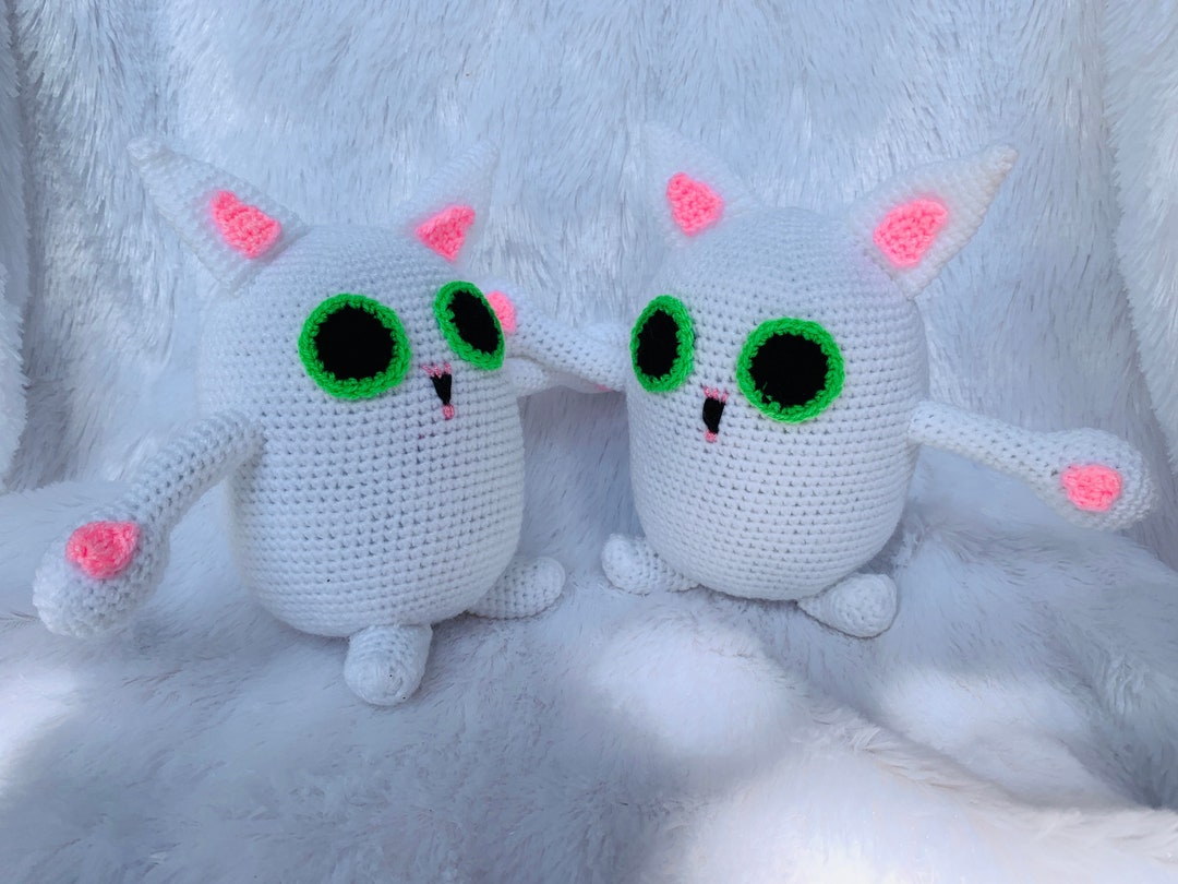 Crochet Peekaboo Cat Amigurumi Personalized Stuffed Peekaboo