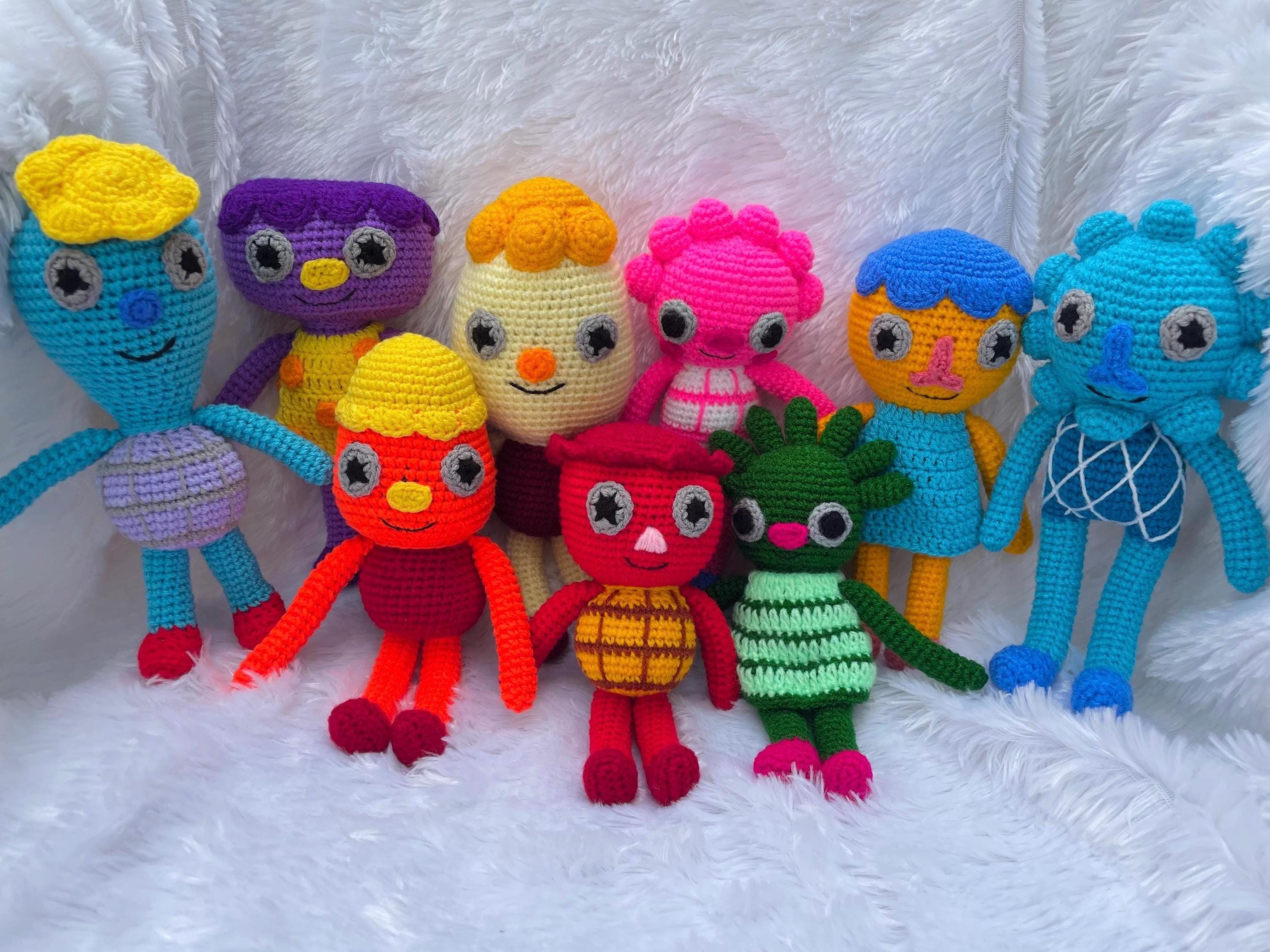 Crochet Noodle Blossom Cheesy Kernel Broccoli Jelly Pompom