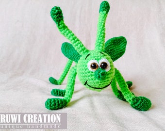 Crochet grasshopper toy , Crochet animals plush , Crochet grasshopper stuffed animal , Amigurumi grasshopper toy