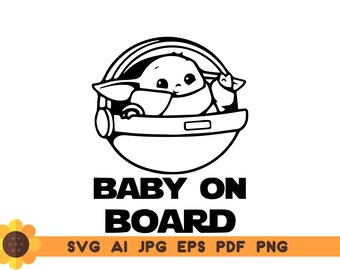 Free Free 222 Baby On Board Car Decal Svg SVG PNG EPS DXF File