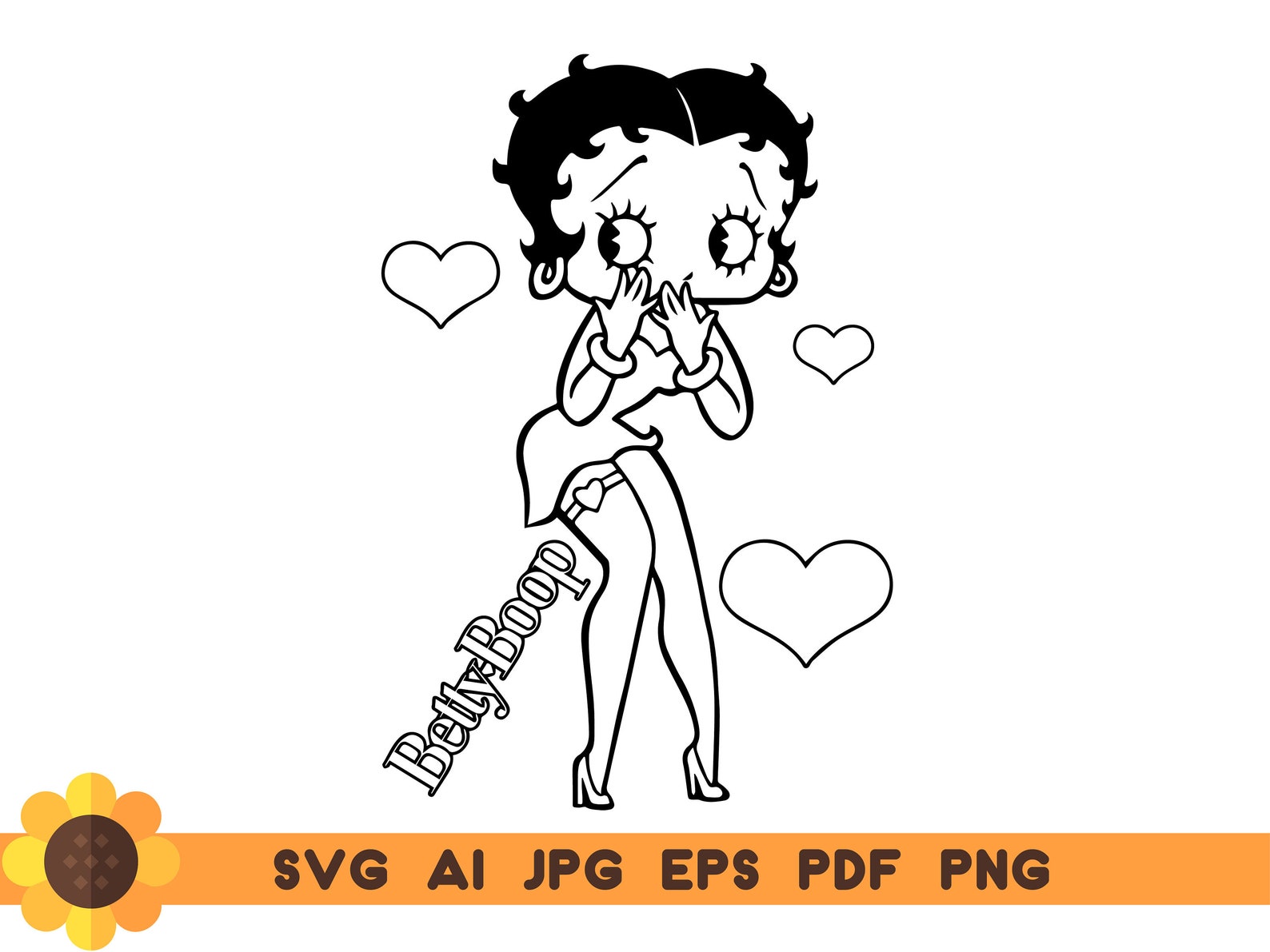 betty boop svg file betty boop svg file