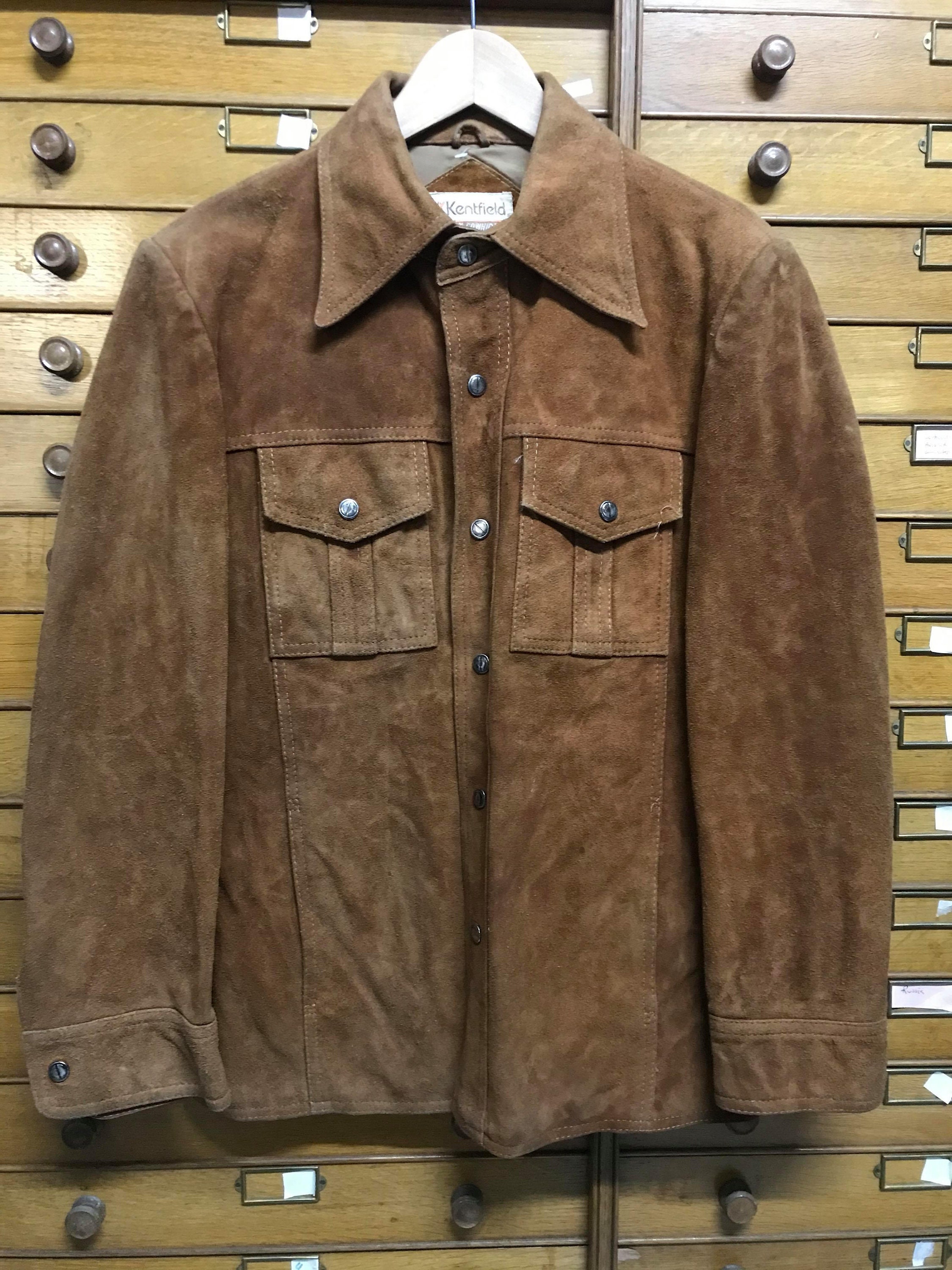 Vintage 1970s Kentfield Split Cowhide Leather Suede Outer Etsy