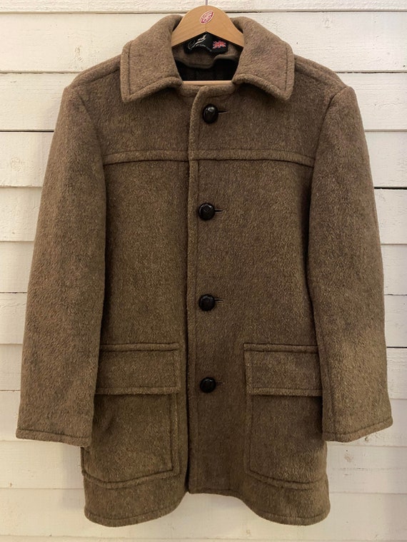 1970s gloverall brown wool - Gem