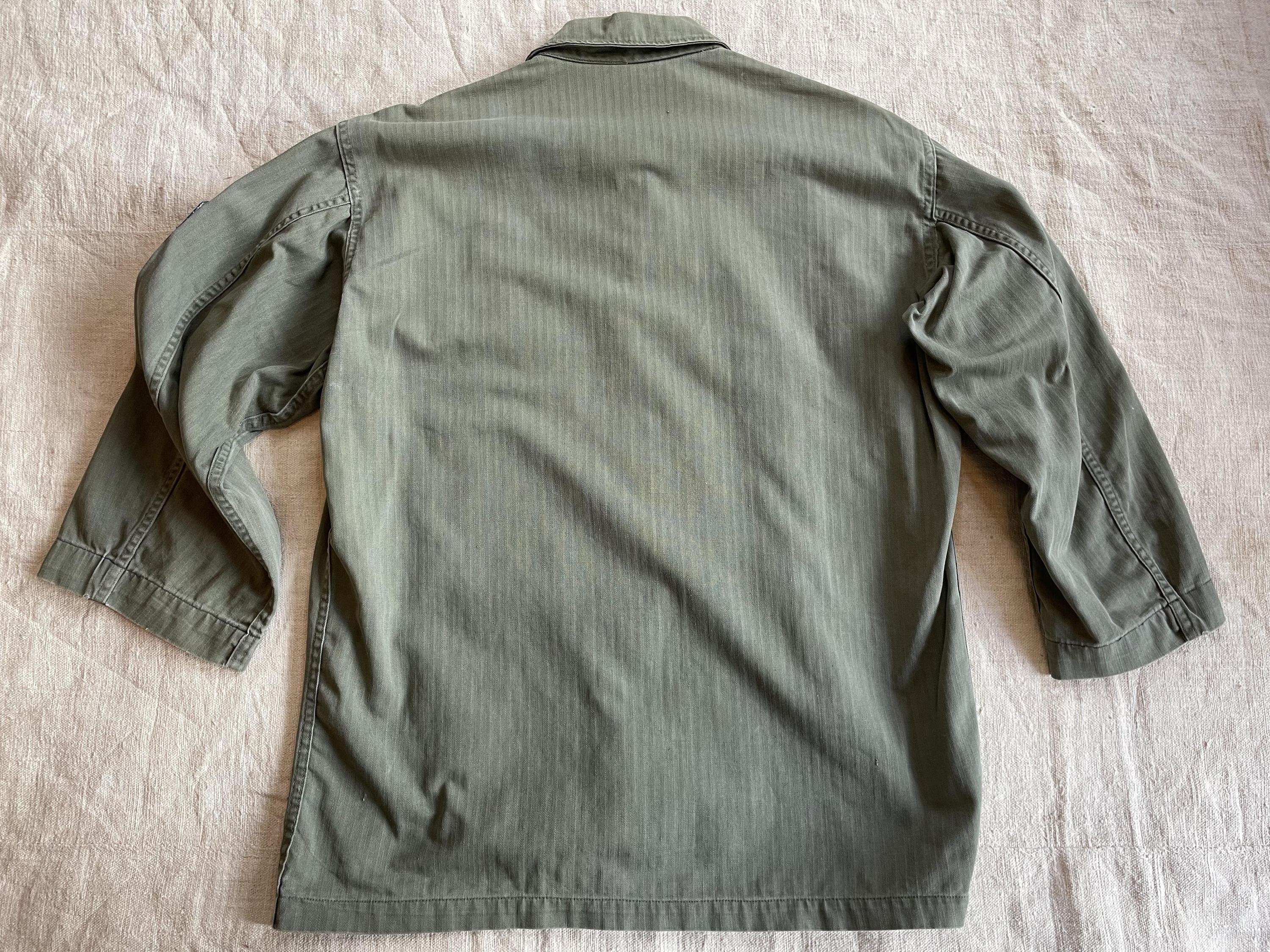 1940s 1950s US Army Early Vietnam M47 HBT Sgt Majors Work Utility