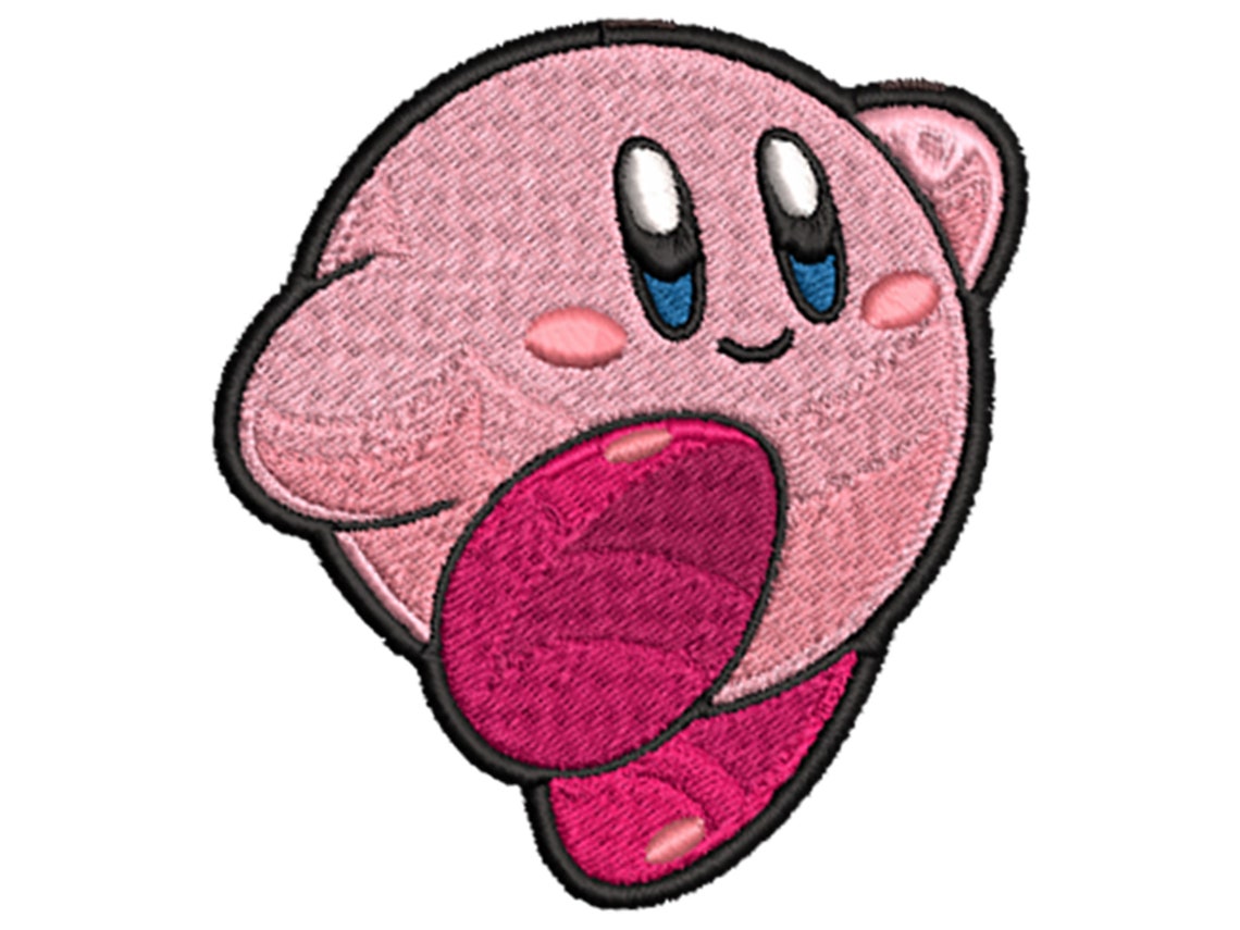 Kirby Machine Embroidery Pattern DIGITAL DOWNLOAD 4x4 inches | Etsy
