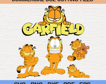 Garfield Vector Etsy Garfield Vector Etsy