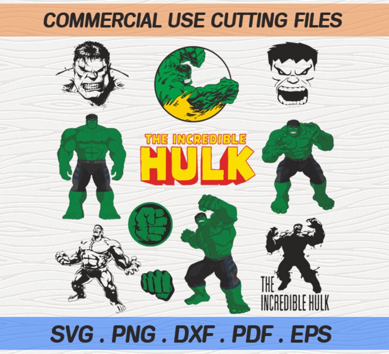 Vector Hulk Svg Silhouette Cricut Hulk Hulk Clipart Files For Cameo Eps Png Pdf Dxf Vector Cutting Cut Files