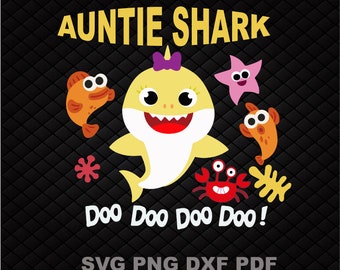 Free Free 75 Auntie Shark Svg SVG PNG EPS DXF File