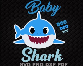 birthday clipart Shark,Shark Girl,svg,eps,dxf,Cut Files,Digital File birthday family svg Baby Shark Girl SVG,layered Shark Family svg
