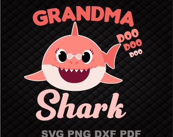 Grandma Shark Svg Etsy