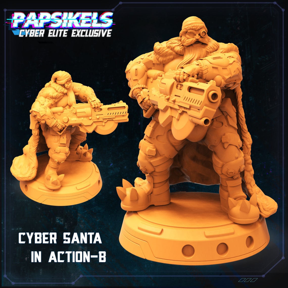 3D Print Cyberpunk Miniature SCIFI Shadowrun Papsikel Cyber | Etsy