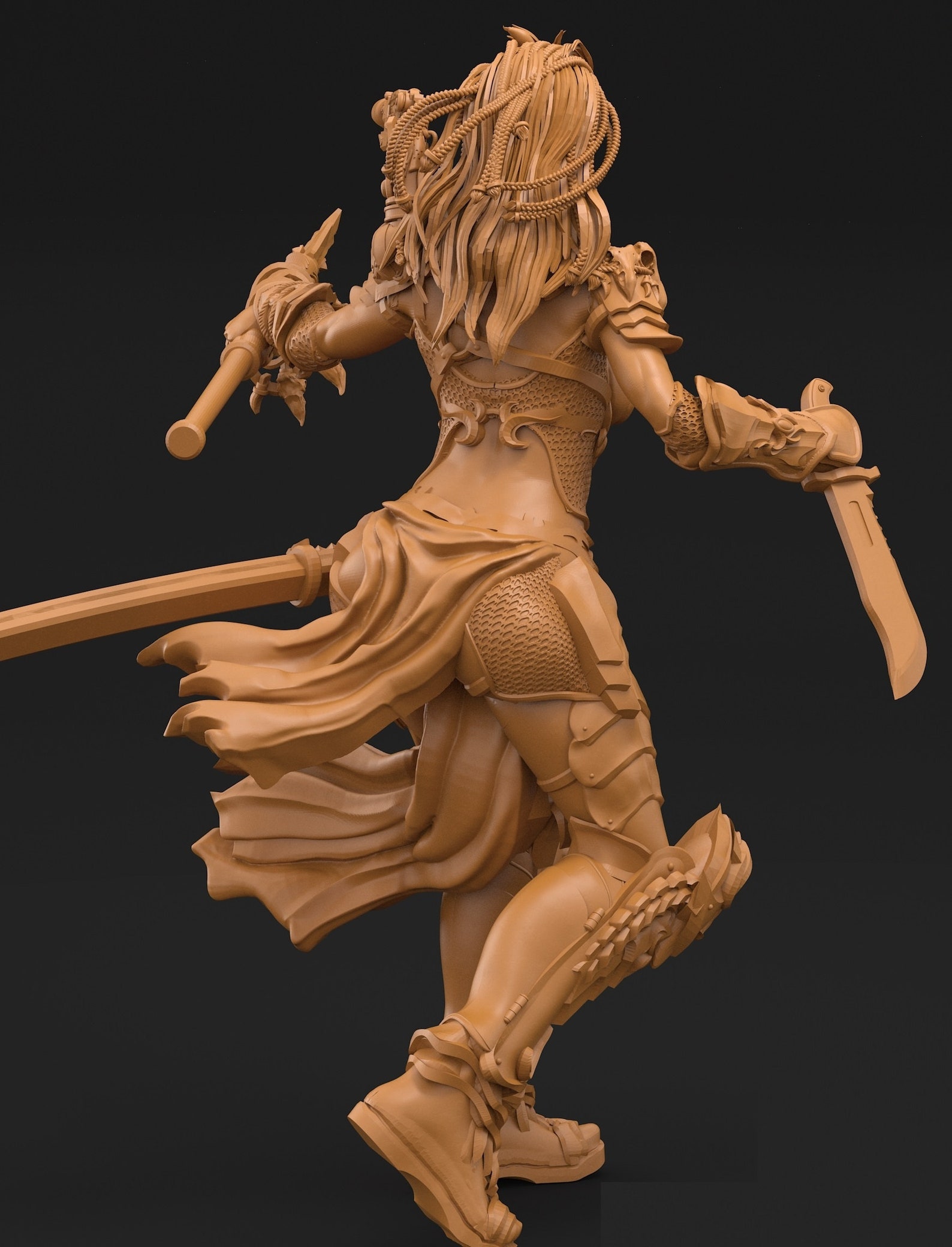 Hunter by 3DArtGuy Dark Elf Warior 3D Printed Fantasy | Etsy
