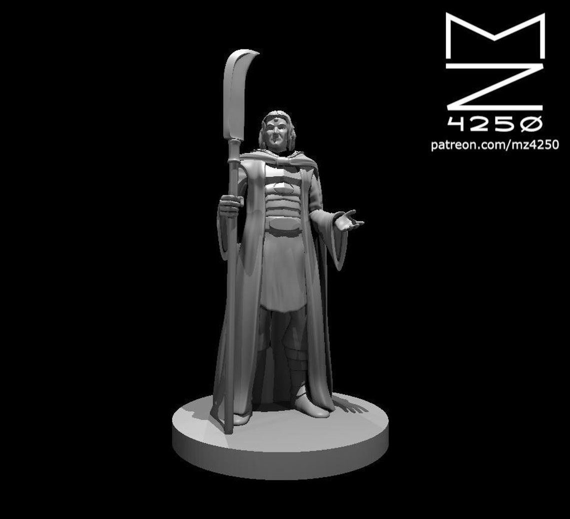 Human Cleric by MZ4250 28-32mm Fantasy Miniature D&amp;D | Etsy