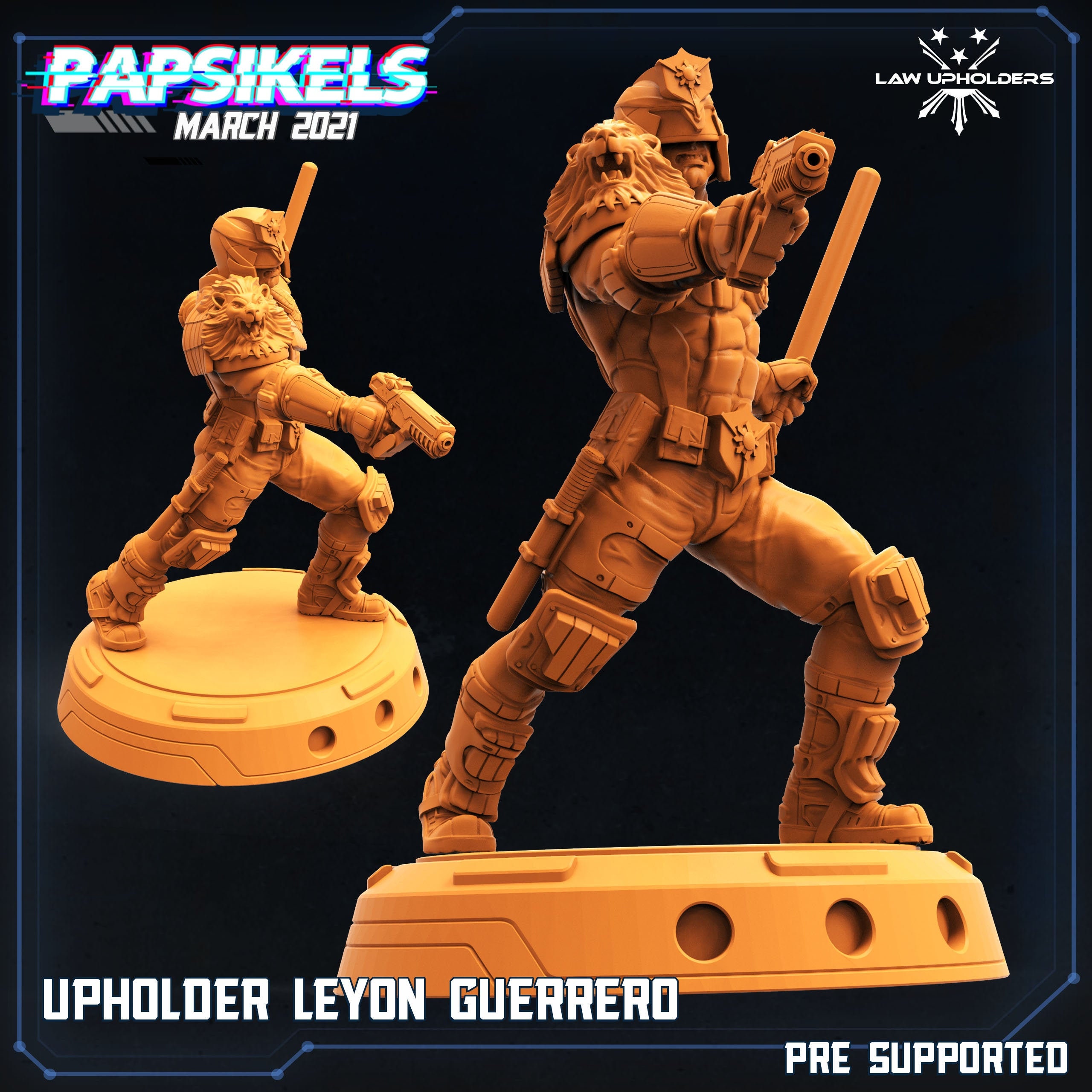 3D Print Cyberpunk Miniature SCIFI Shadowrun Papsikel Upholder | Etsy