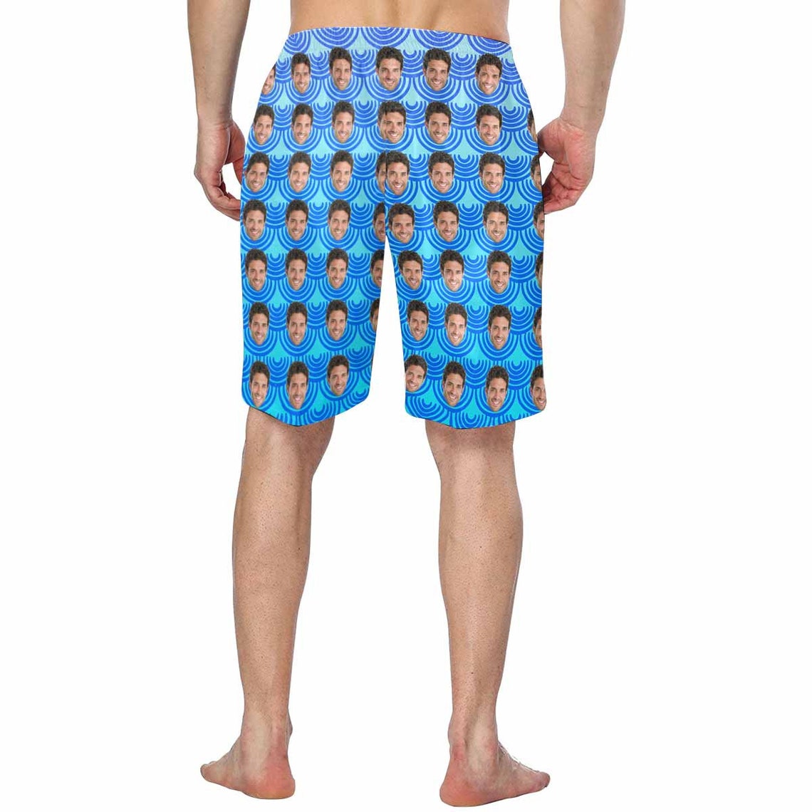 Custom Face Men's Swim Trunk Personalized Bathing Suit Etsy