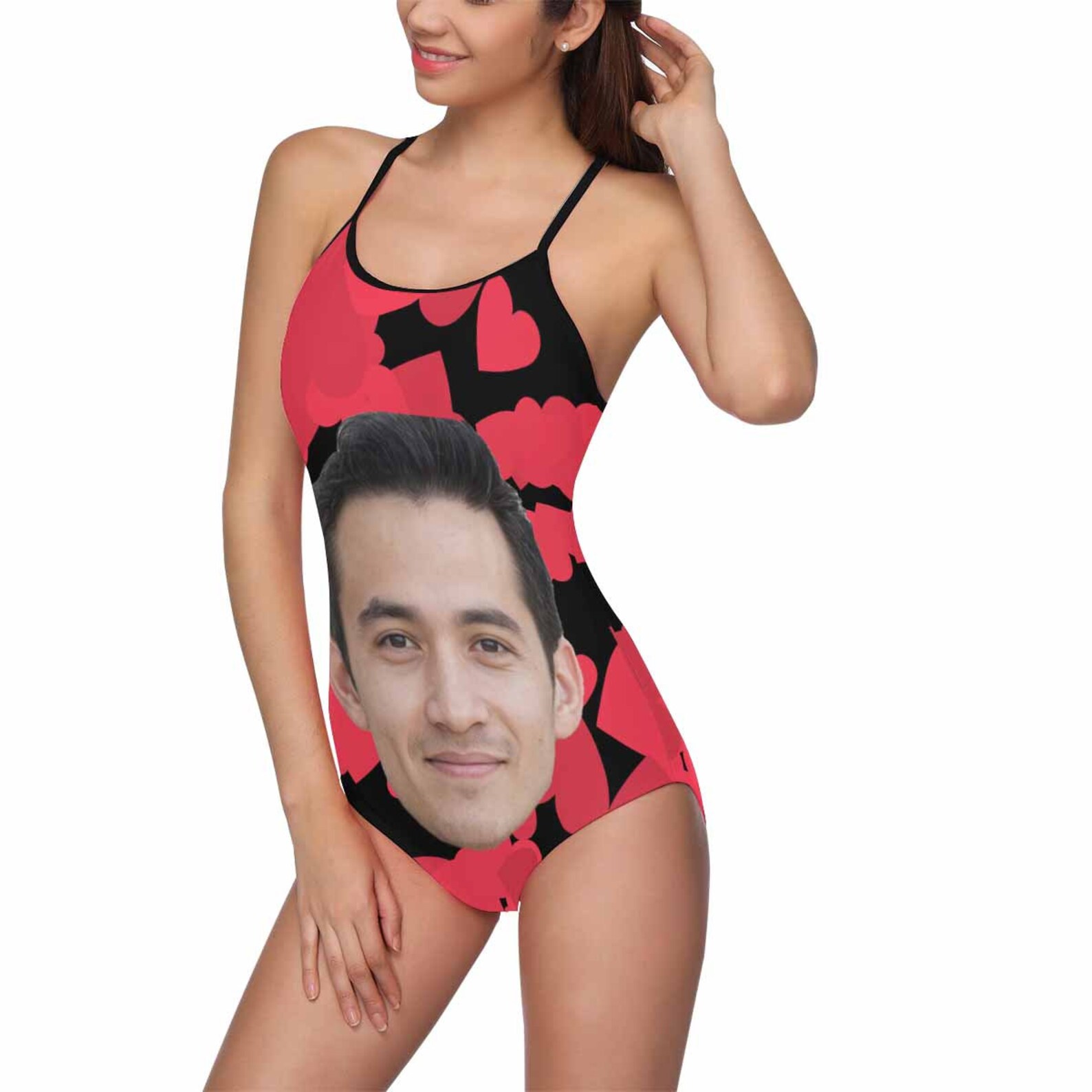 swim suit with face