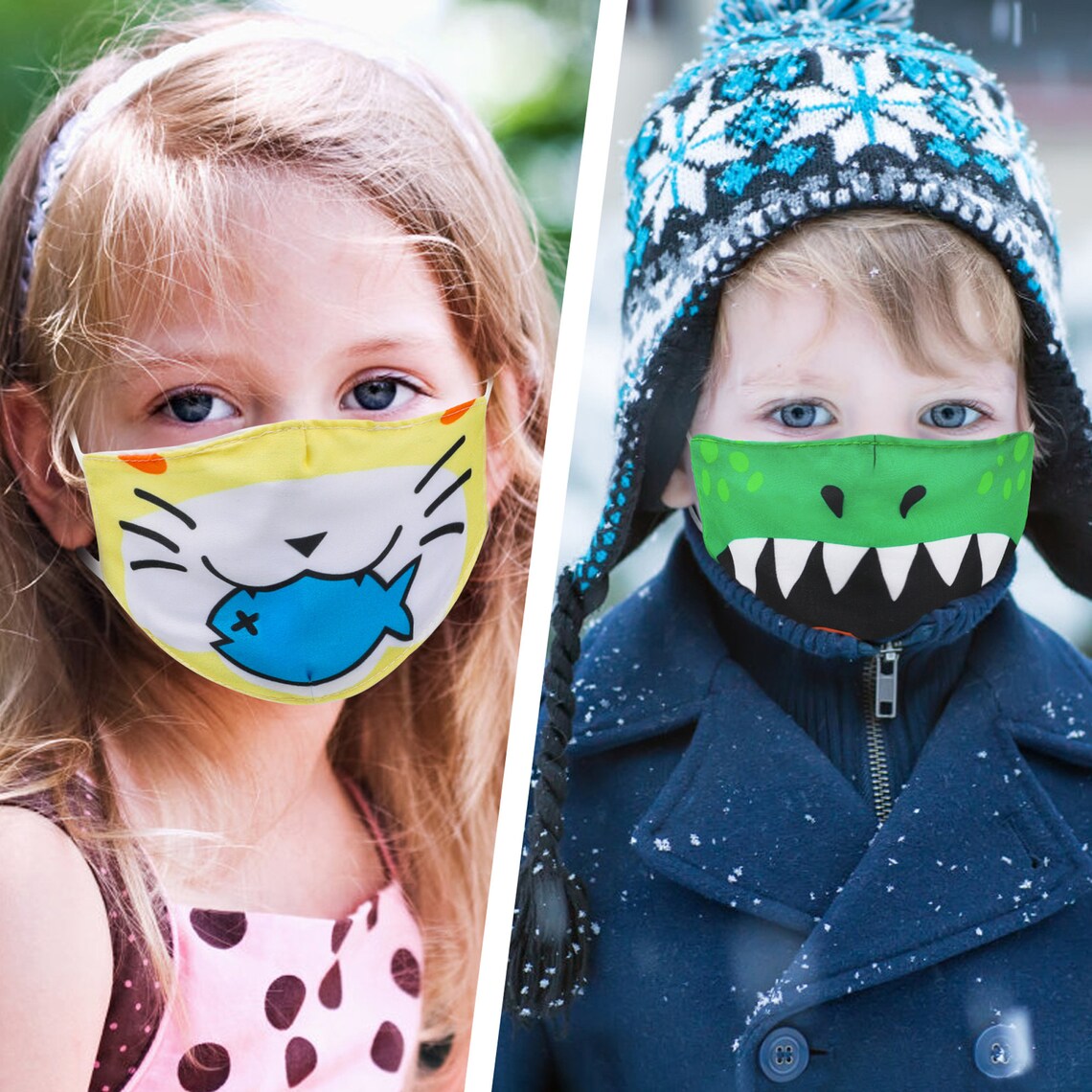 5 Packs Kids Face Mask Reusable Face Masks for 48 Years Old Etsy